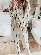 Load image into Gallery viewer, Simple Casual Loose Top Pants Knitted Suit
