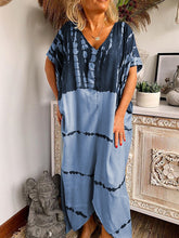 Load image into Gallery viewer, Fashionable Casual Bohemian Tie-dye Print Dress
