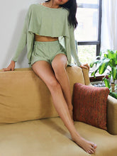 Load image into Gallery viewer, Round Neck Loose Solid Color Suit
