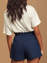 Load image into Gallery viewer, Casual Cotton and Linen Lace-up Shorts
