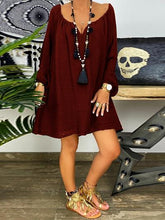 Load image into Gallery viewer, Fashion Skull Print Long Sleeve Dress
