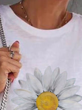 Load image into Gallery viewer, Short Sleeve Round Neck Printed Casual Tops
