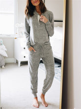 Load image into Gallery viewer, Simple And Comfortable Casual Loose Top Pants Suit
